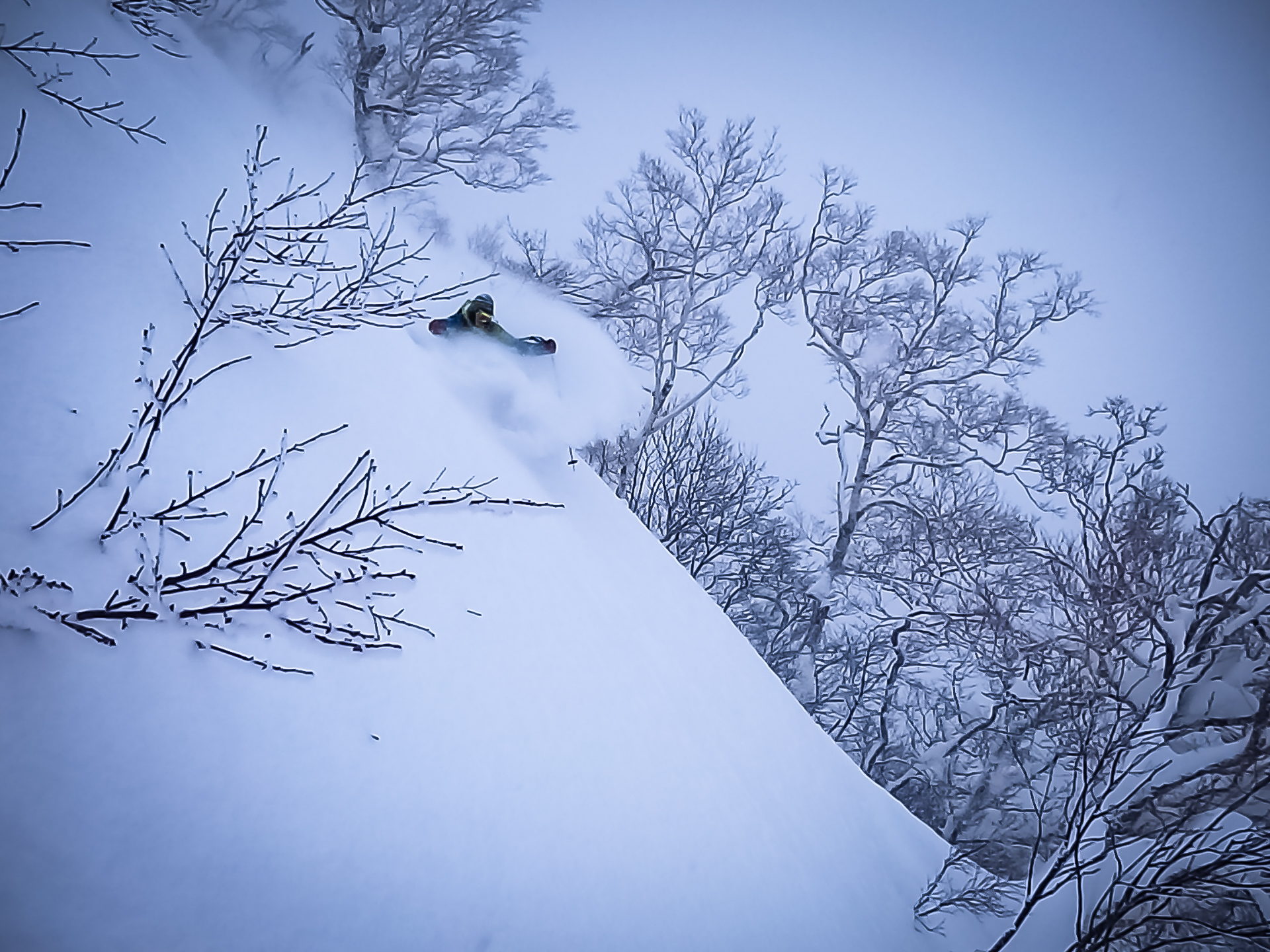 Backcountry skiing Japan