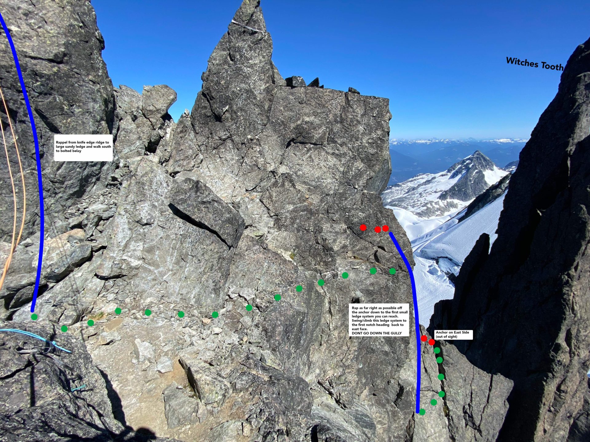 Tantalus Rappel - East side