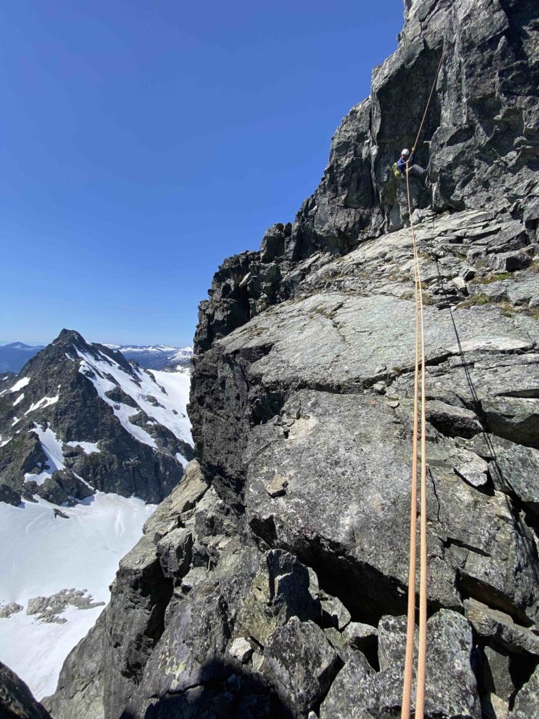 IMG_5735 Rappelling off of the false summit